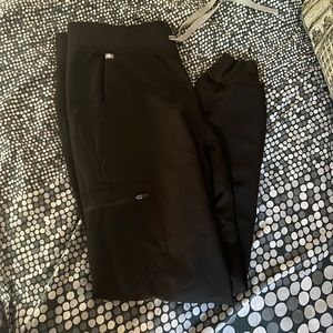 FIGS BLACK ZAMORA JOGGER scrub pants
